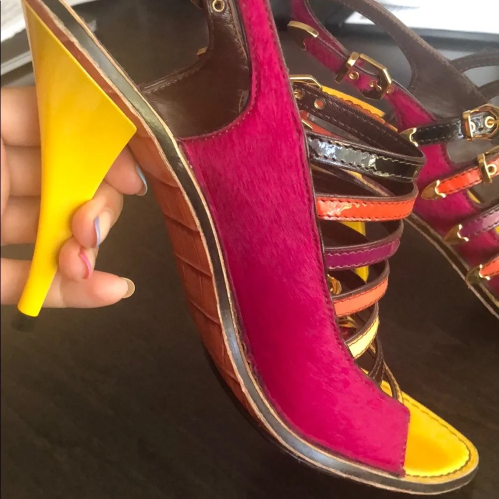 Louis Vuitton multicolor Tupelo Buckle Sandal Heel - Picture 4 of 11